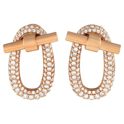 hermes earrings rose gold|Hermes earrings price.